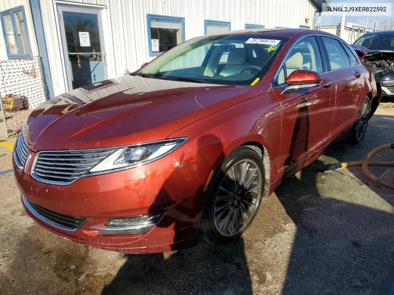 2014 Lincoln Mkz VIN: 3LN6L2J9XER822592 Lot: 78736974