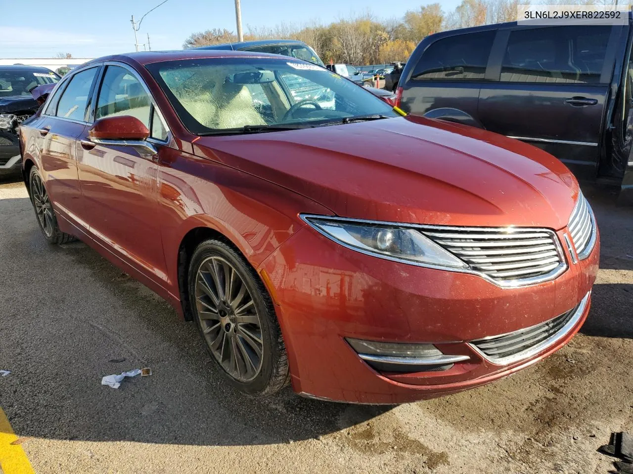 2014 Lincoln Mkz VIN: 3LN6L2J9XER822592 Lot: 78736974