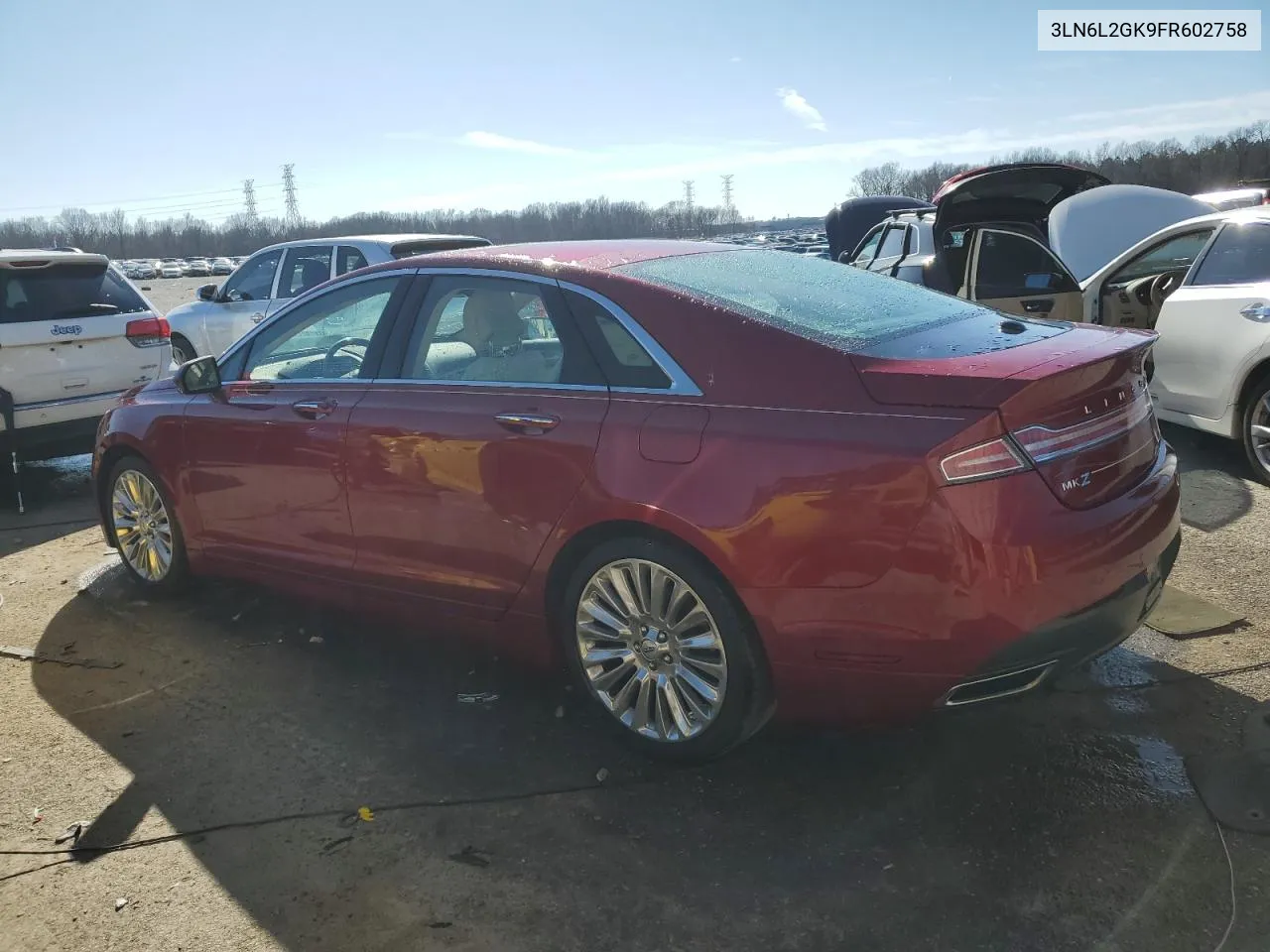 2015 Lincoln Mkz VIN: 3LN6L2GK9FR602758 Lot: 43305484