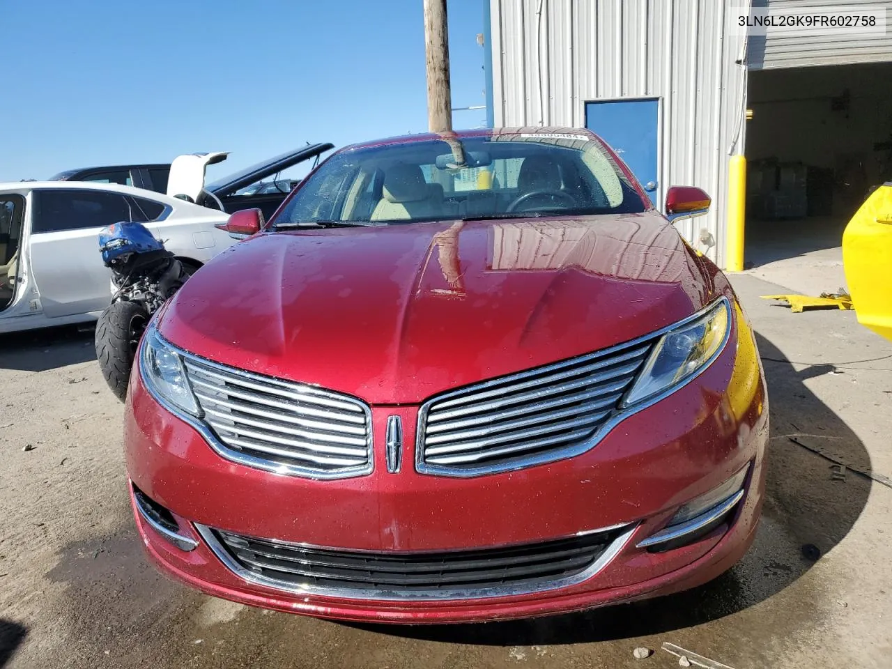 2015 Lincoln Mkz VIN: 3LN6L2GK9FR602758 Lot: 43305484