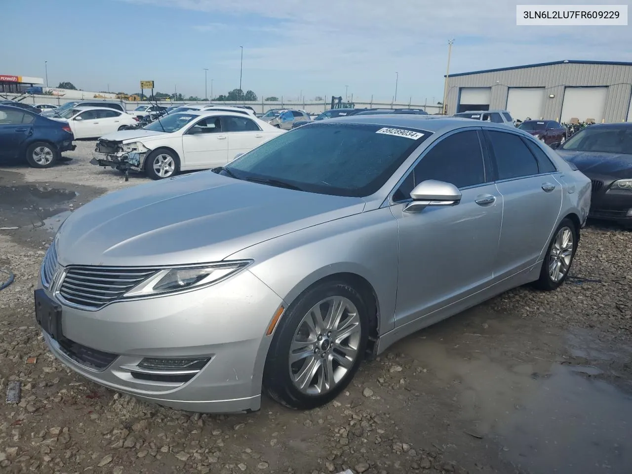 2015 Lincoln Mkz Hybrid VIN: 3LN6L2LU7FR609229 Lot: 59289034