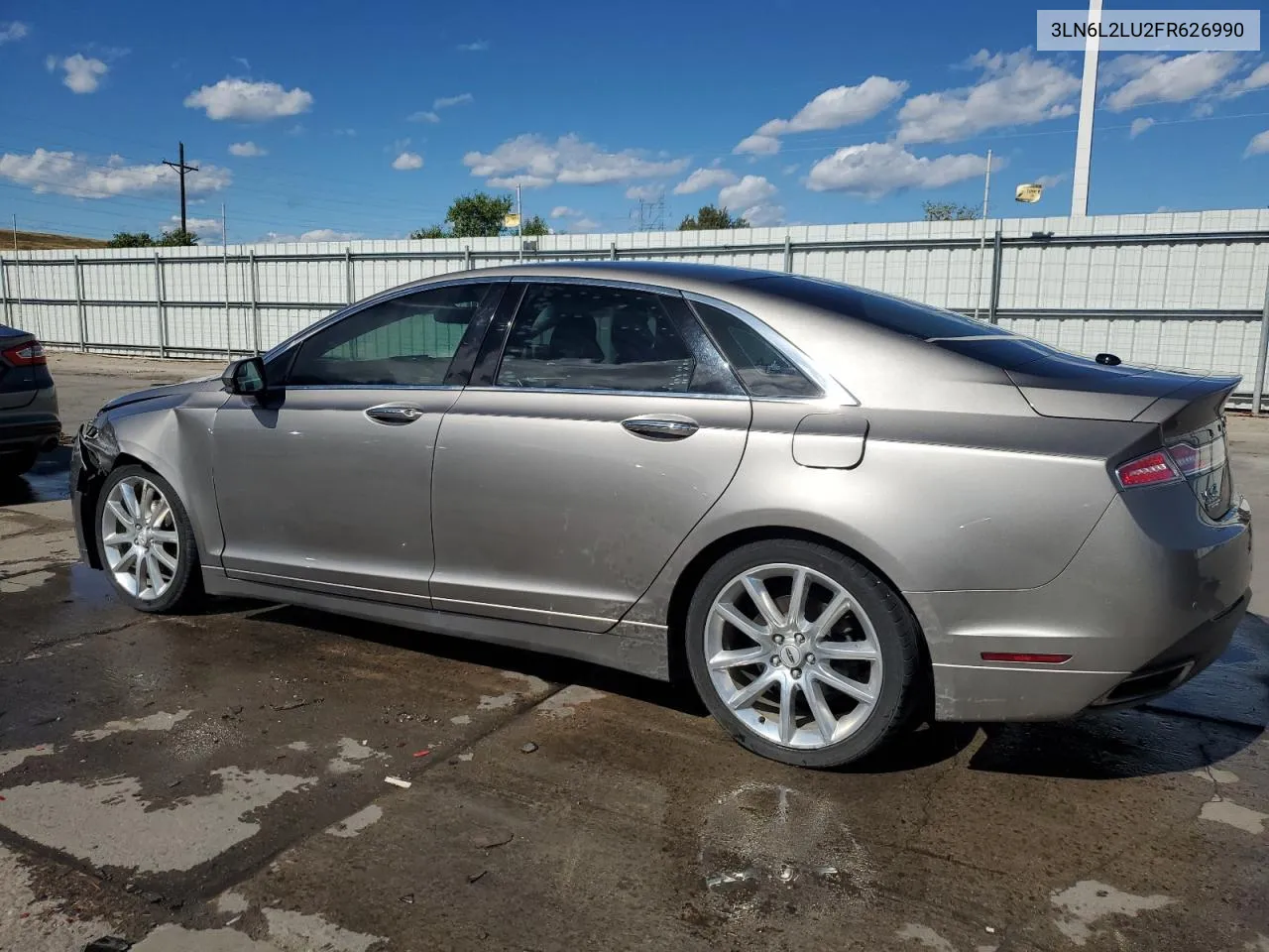 2015 Lincoln Mkz Hybrid VIN: 3LN6L2LU2FR626990 Lot: 71767664