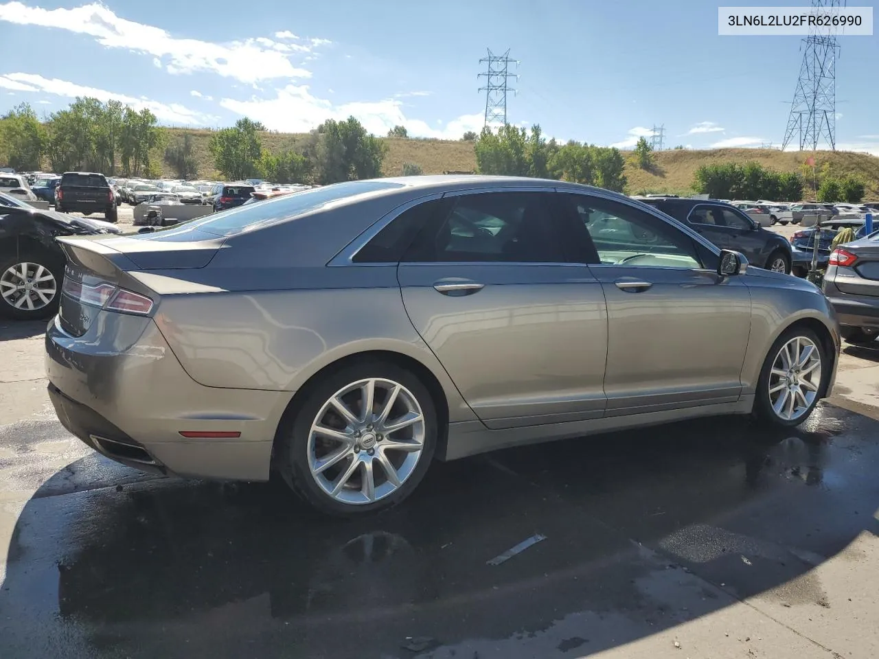 2015 Lincoln Mkz Hybrid VIN: 3LN6L2LU2FR626990 Lot: 71767664