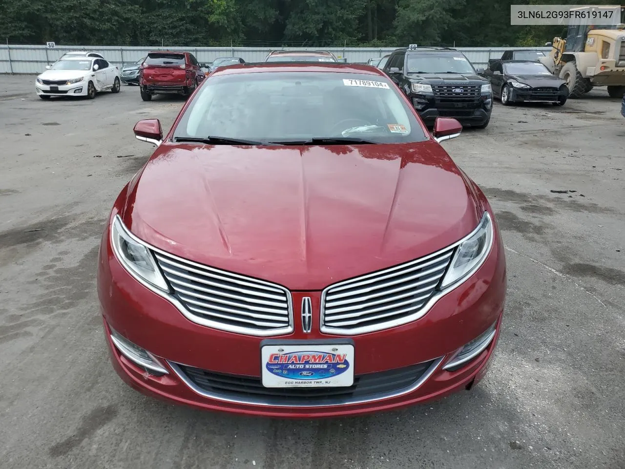 2015 Lincoln Mkz VIN: 3LN6L2G93FR619147 Lot: 71789104