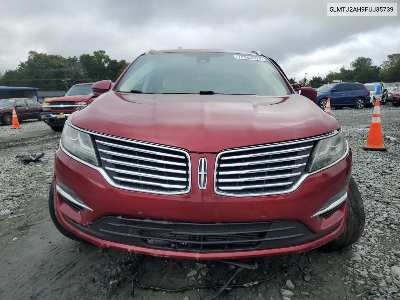 2015 Lincoln Mkc VIN: 5LMTJ2AH9FUJ35739 Lot: 72363974