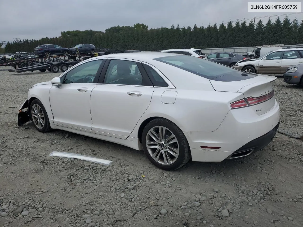 2015 Lincoln Mkz VIN: 3LN6L2GK4FR605759 Lot: 74704134