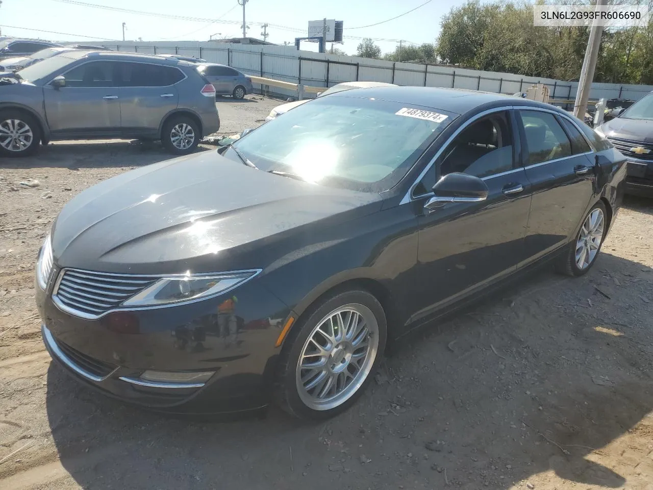 2015 Lincoln Mkz VIN: 3LN6L2G93FR606690 Lot: 74879374