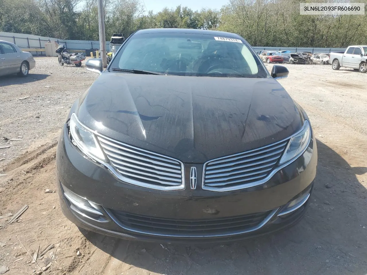 2015 Lincoln Mkz VIN: 3LN6L2G93FR606690 Lot: 74879374