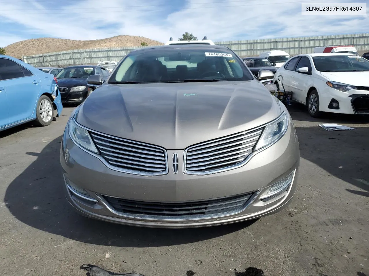 2015 Lincoln Mkz VIN: 3LN6L2G97FR614307 Lot: 76480394