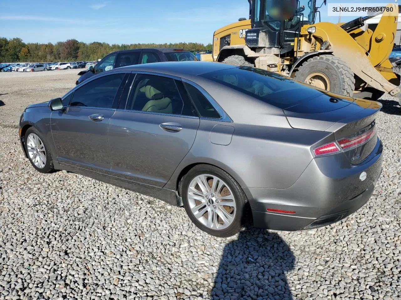 2015 Lincoln Mkz VIN: 3LN6L2J94FR604780 Lot: 79628964