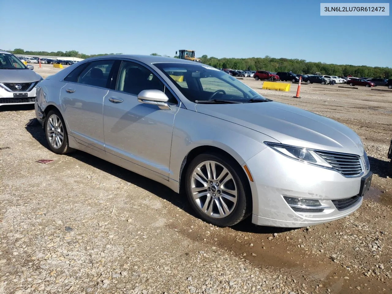 2016 Lincoln Mkz Hybrid VIN: 3LN6L2LU7GR612472 Lot: 52104474