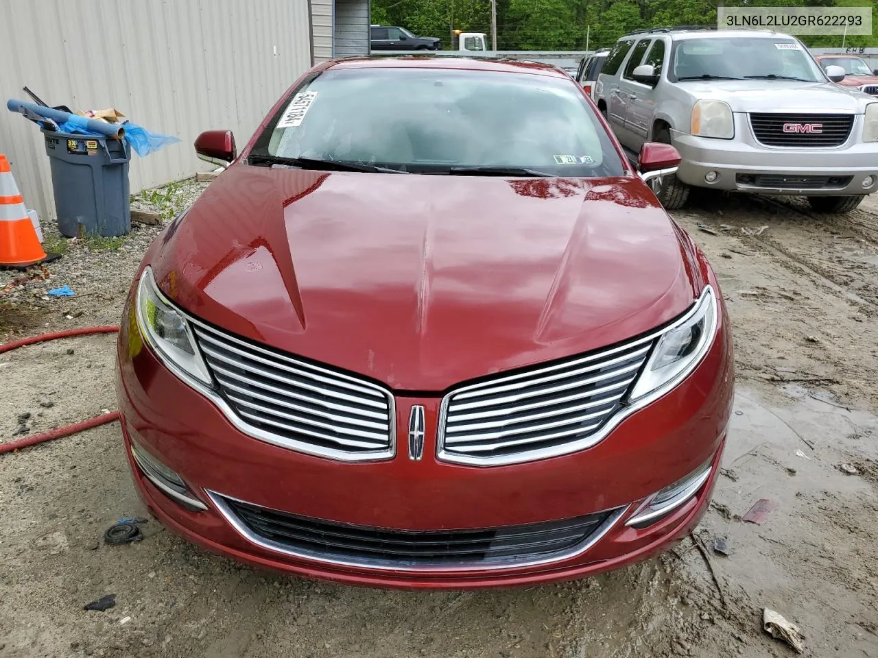 2016 Lincoln Mkz Hybrid VIN: 3LN6L2LU2GR622293 Lot: 54571184