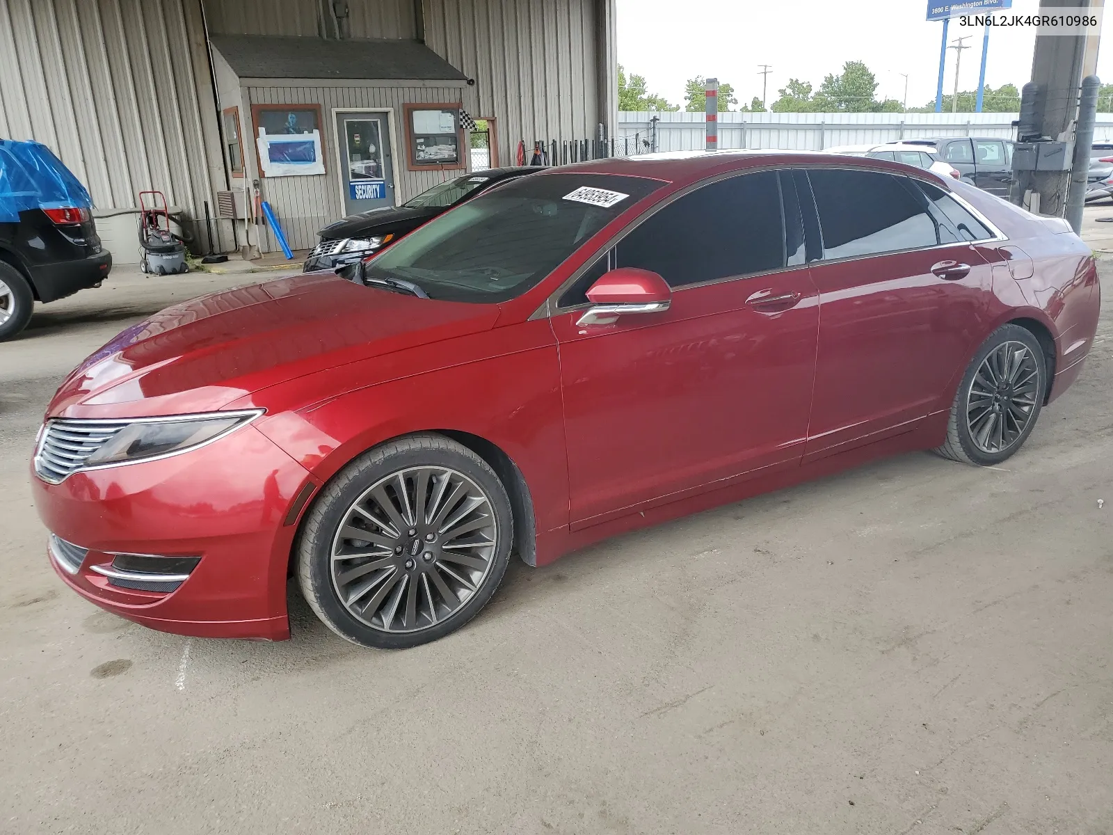 2016 Lincoln Mkz VIN: 3LN6L2JK4GR610986 Lot: 64953954