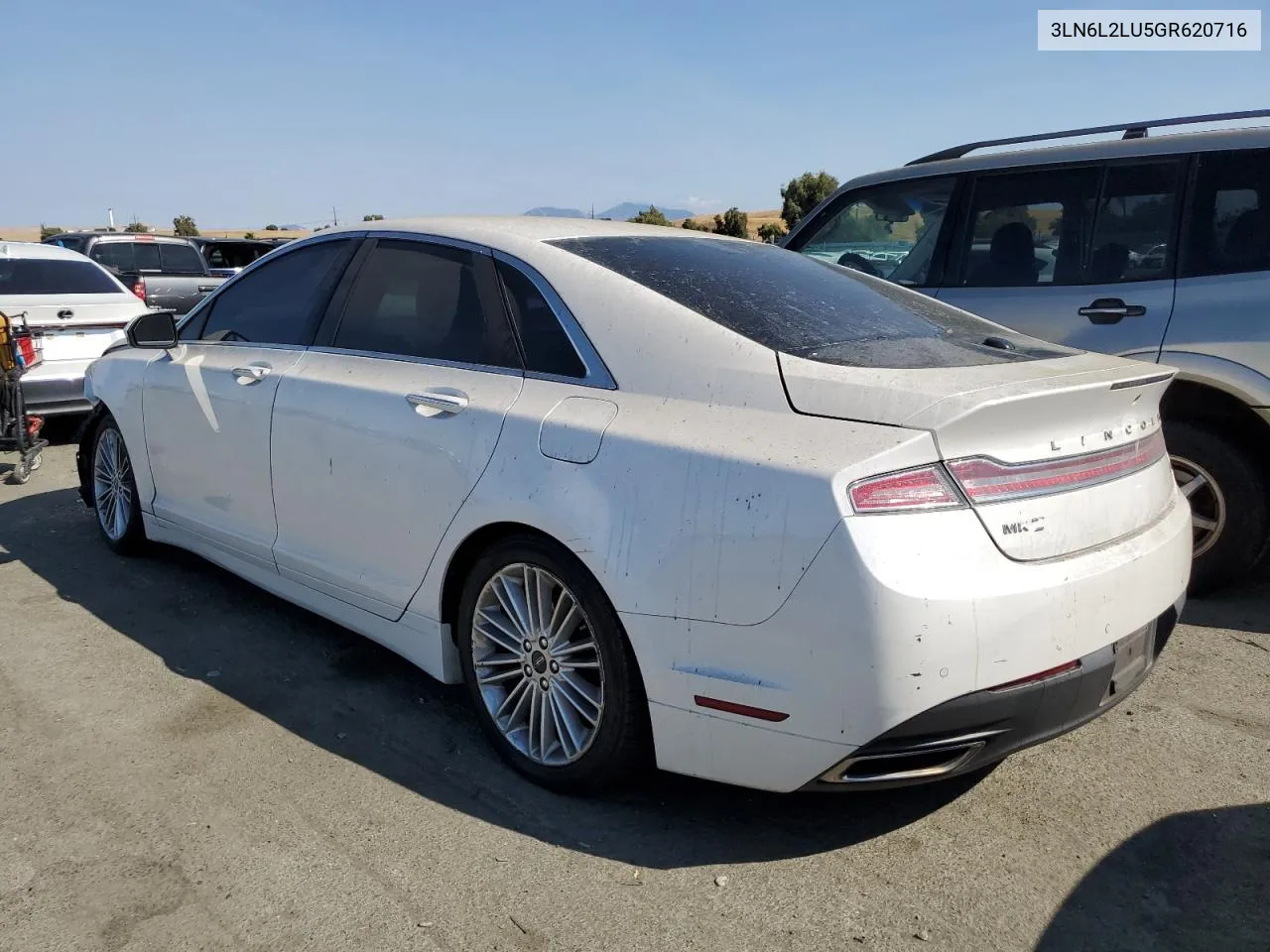 2016 Lincoln Mkz Hybrid VIN: 3LN6L2LU5GR620716 Lot: 68489414