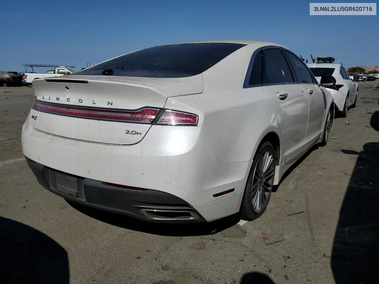 2016 Lincoln Mkz Hybrid VIN: 3LN6L2LU5GR620716 Lot: 68489414