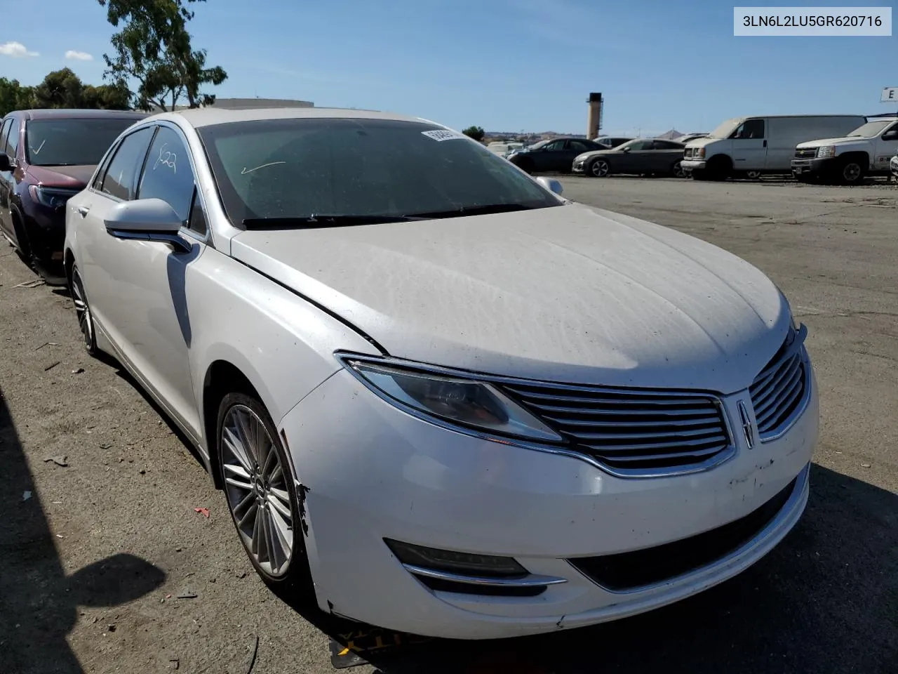 2016 Lincoln Mkz Hybrid VIN: 3LN6L2LU5GR620716 Lot: 68489414