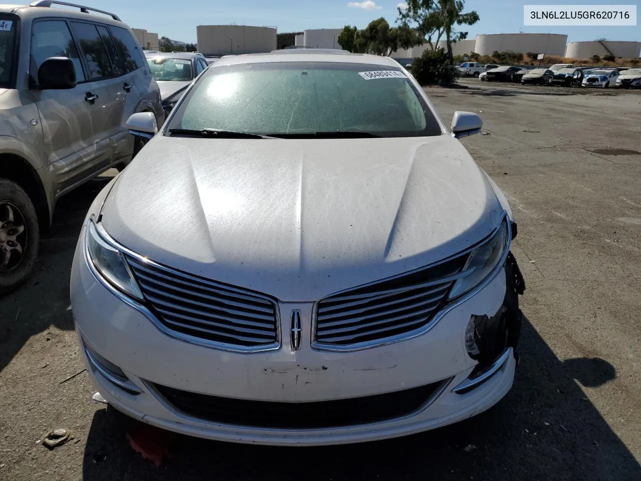 2016 Lincoln Mkz Hybrid VIN: 3LN6L2LU5GR620716 Lot: 68489414