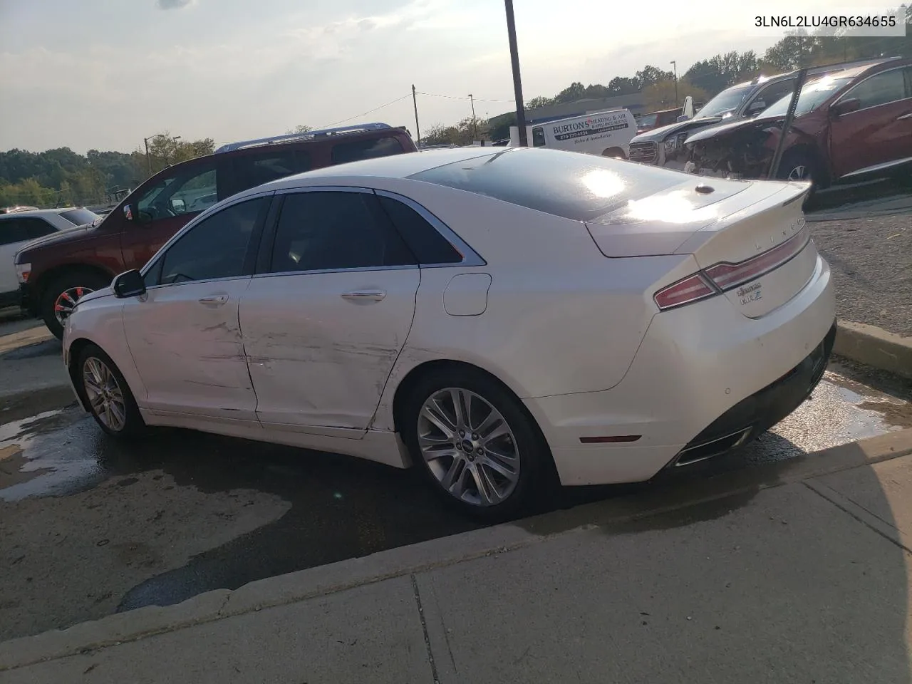 3LN6L2LU4GR634655 2016 Lincoln Mkz Hybrid