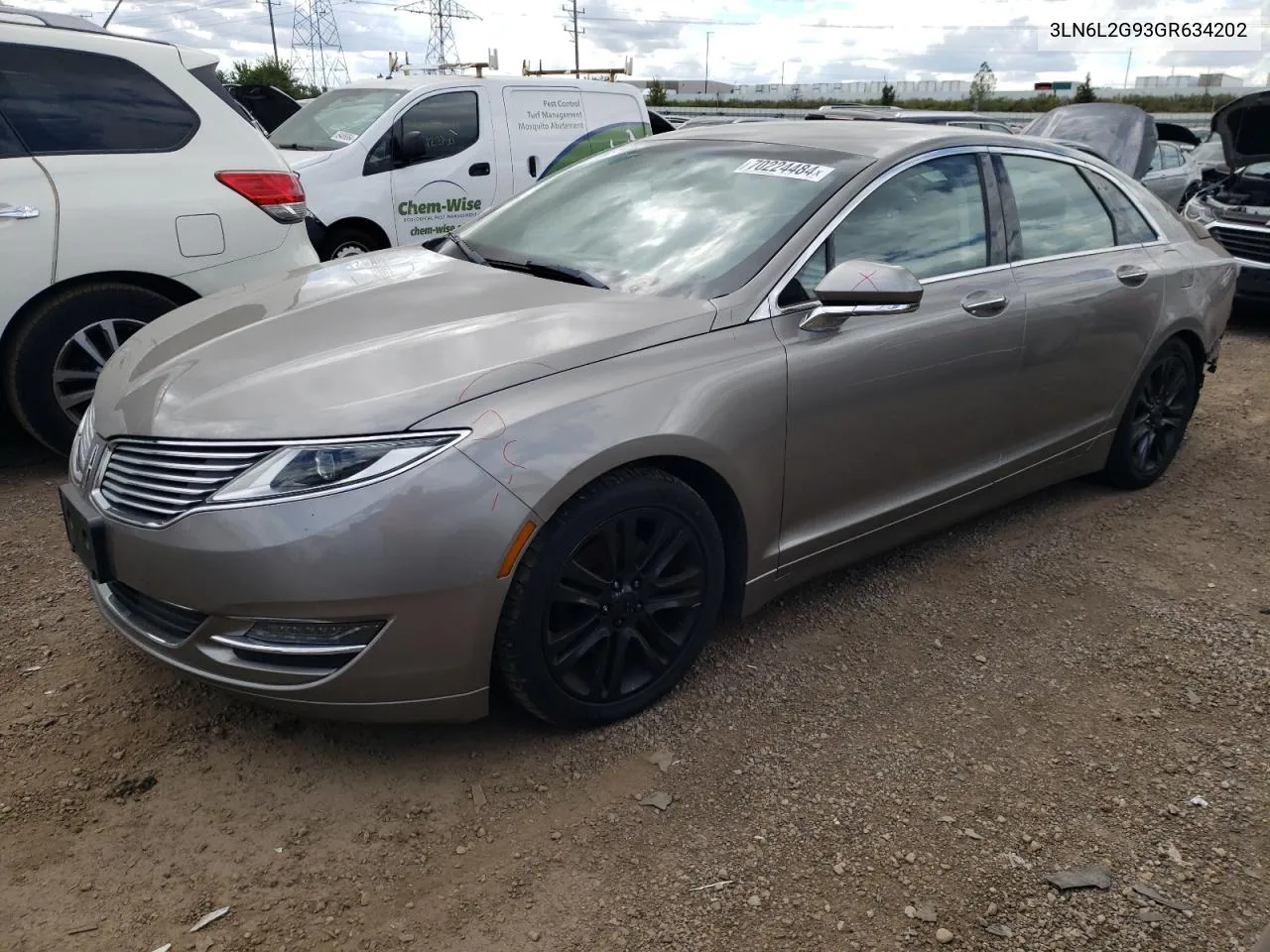 2016 Lincoln Mkz VIN: 3LN6L2G93GR634202 Lot: 70224484