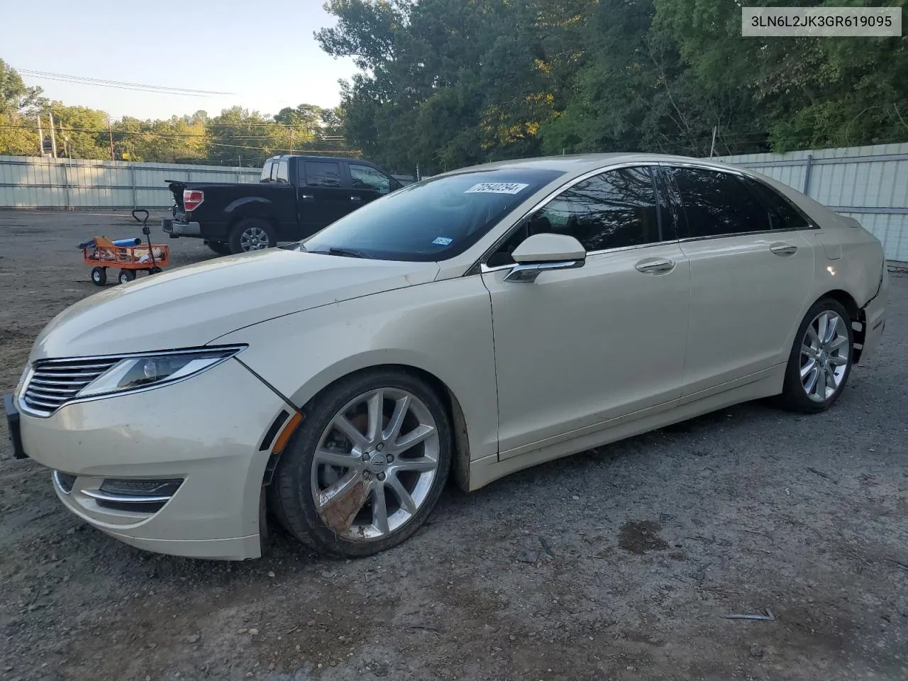 2016 Lincoln Mkz VIN: 3LN6L2JK3GR619095 Lot: 70540294