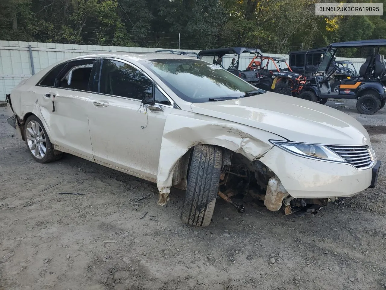 2016 Lincoln Mkz VIN: 3LN6L2JK3GR619095 Lot: 70540294