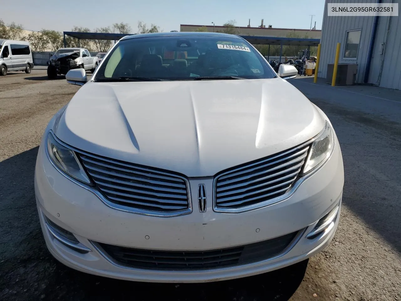 2016 Lincoln Mkz VIN: 3LN6L2G95GR632581 Lot: 71316484