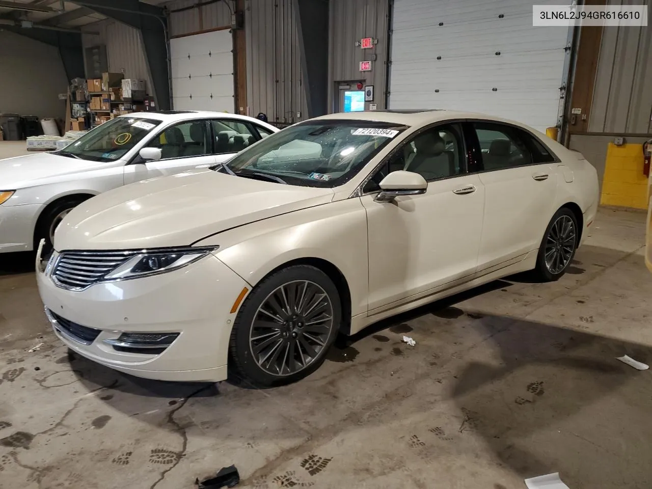 2016 Lincoln Mkz VIN: 3LN6L2J94GR616610 Lot: 72120394