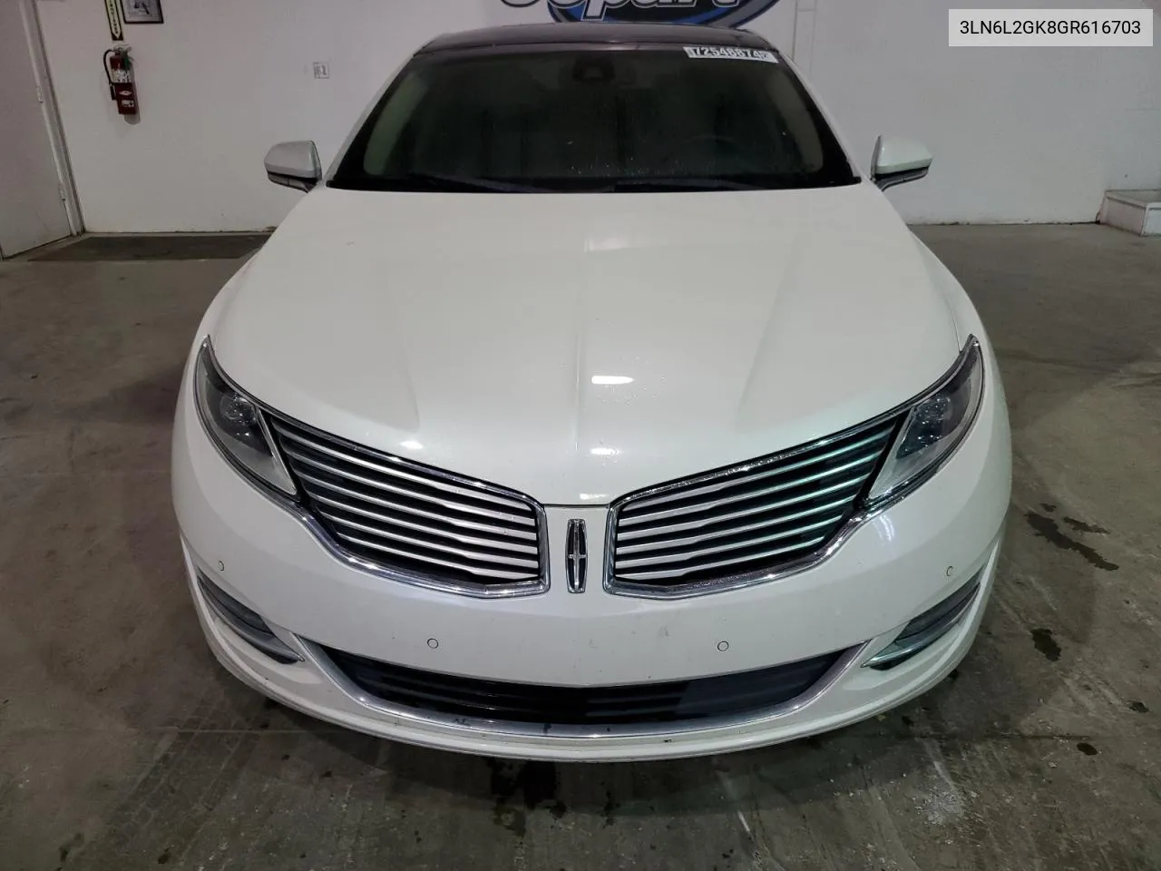 2016 Lincoln Mkz VIN: 3LN6L2GK8GR616703 Lot: 72548874