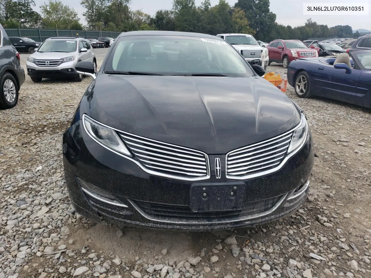 2016 Lincoln Mkz Hybrid VIN: 3LN6L2LU7GR610351 Lot: 72649314