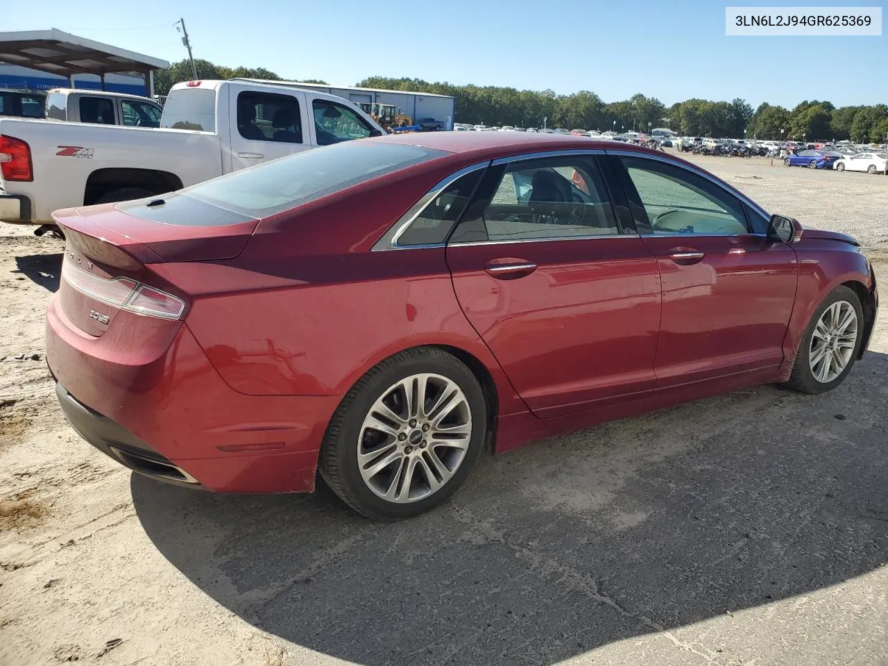 2016 Lincoln Mkz VIN: 3LN6L2J94GR625369 Lot: 74584064