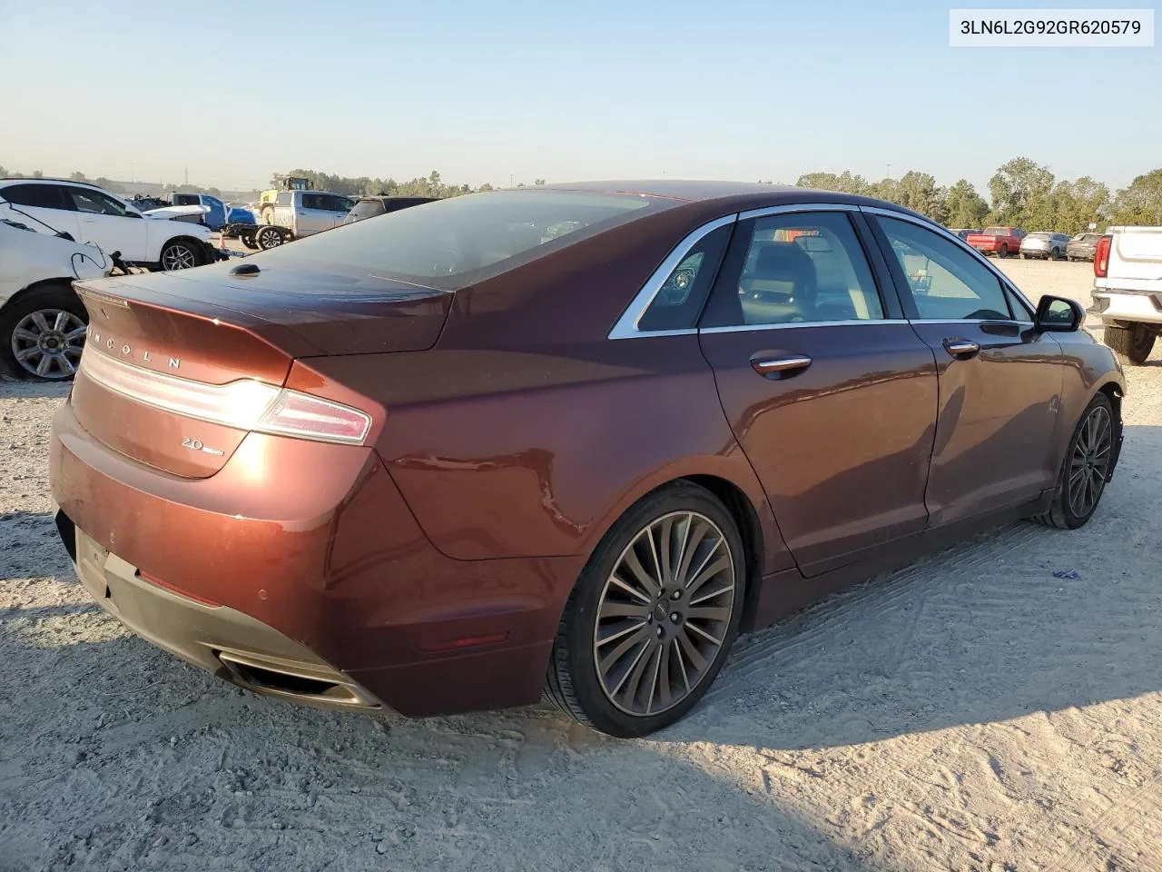 2016 Lincoln Mkz VIN: 3LN6L2G92GR620579 Lot: 75455774