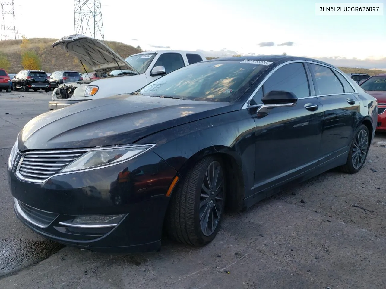 2016 Lincoln Mkz Hybrid VIN: 3LN6L2LU0GR626097 Lot: 75501004