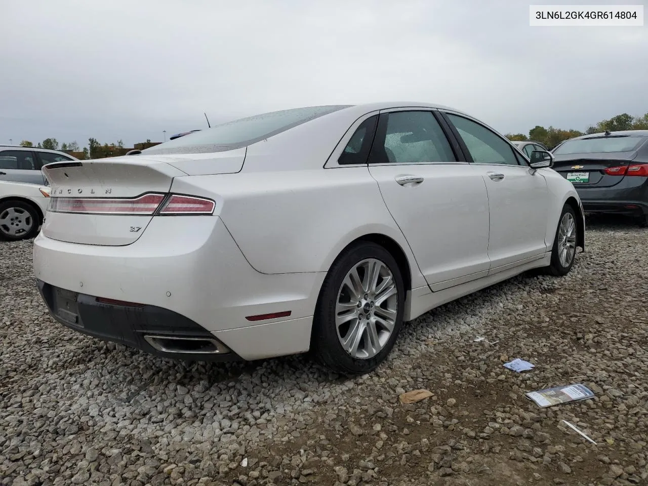 2016 Lincoln Mkz VIN: 3LN6L2GK4GR614804 Lot: 76039134