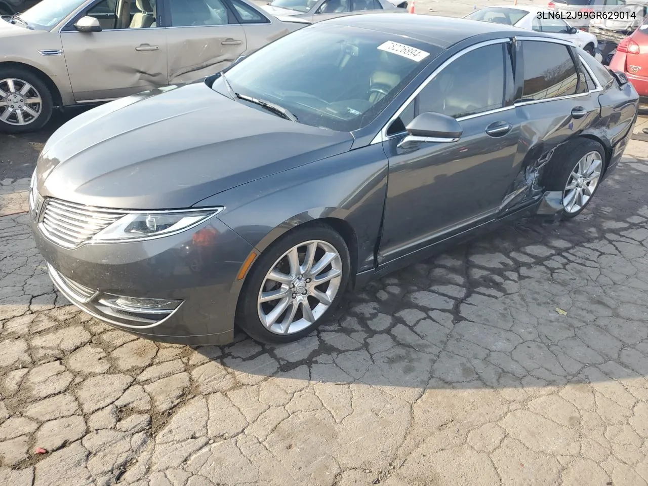 2016 Lincoln Mkz VIN: 3LN6L2J99GR629014 Lot: 78226894