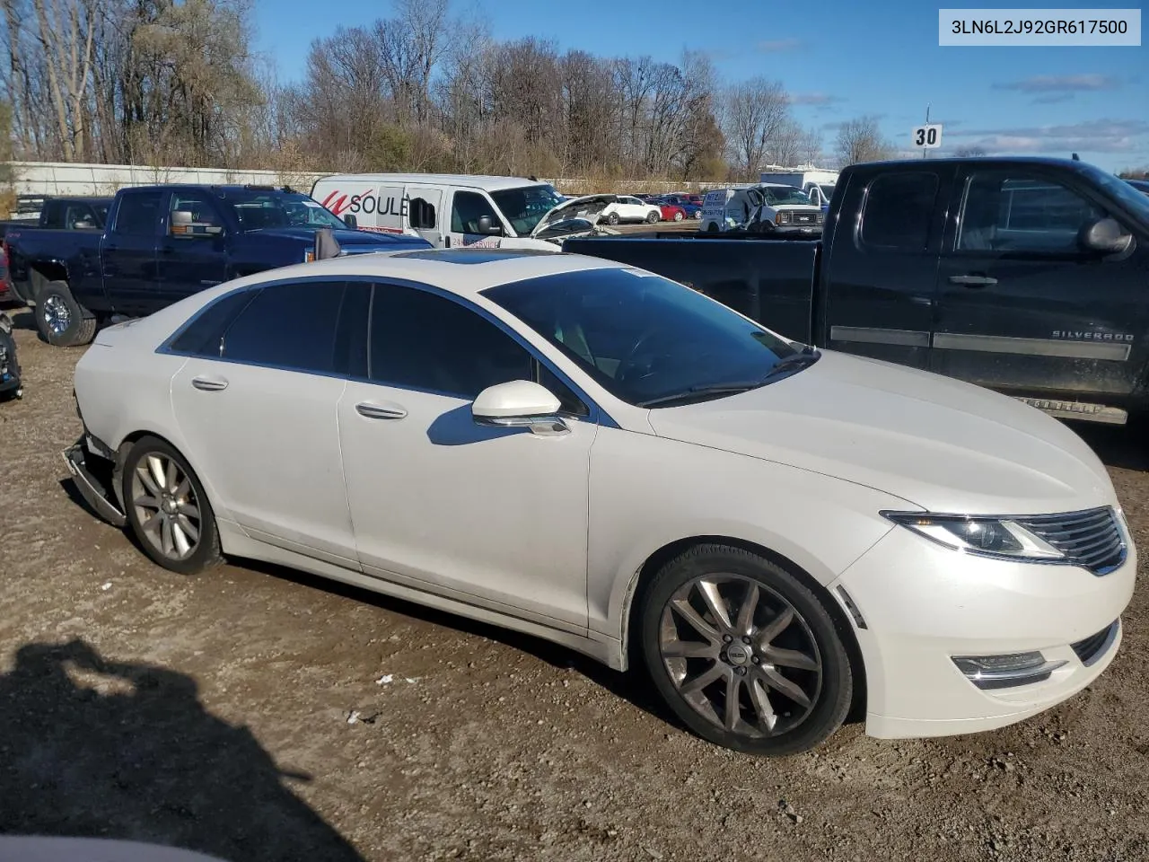 2016 Lincoln Mkz VIN: 3LN6L2J92GR617500 Lot: 79866024