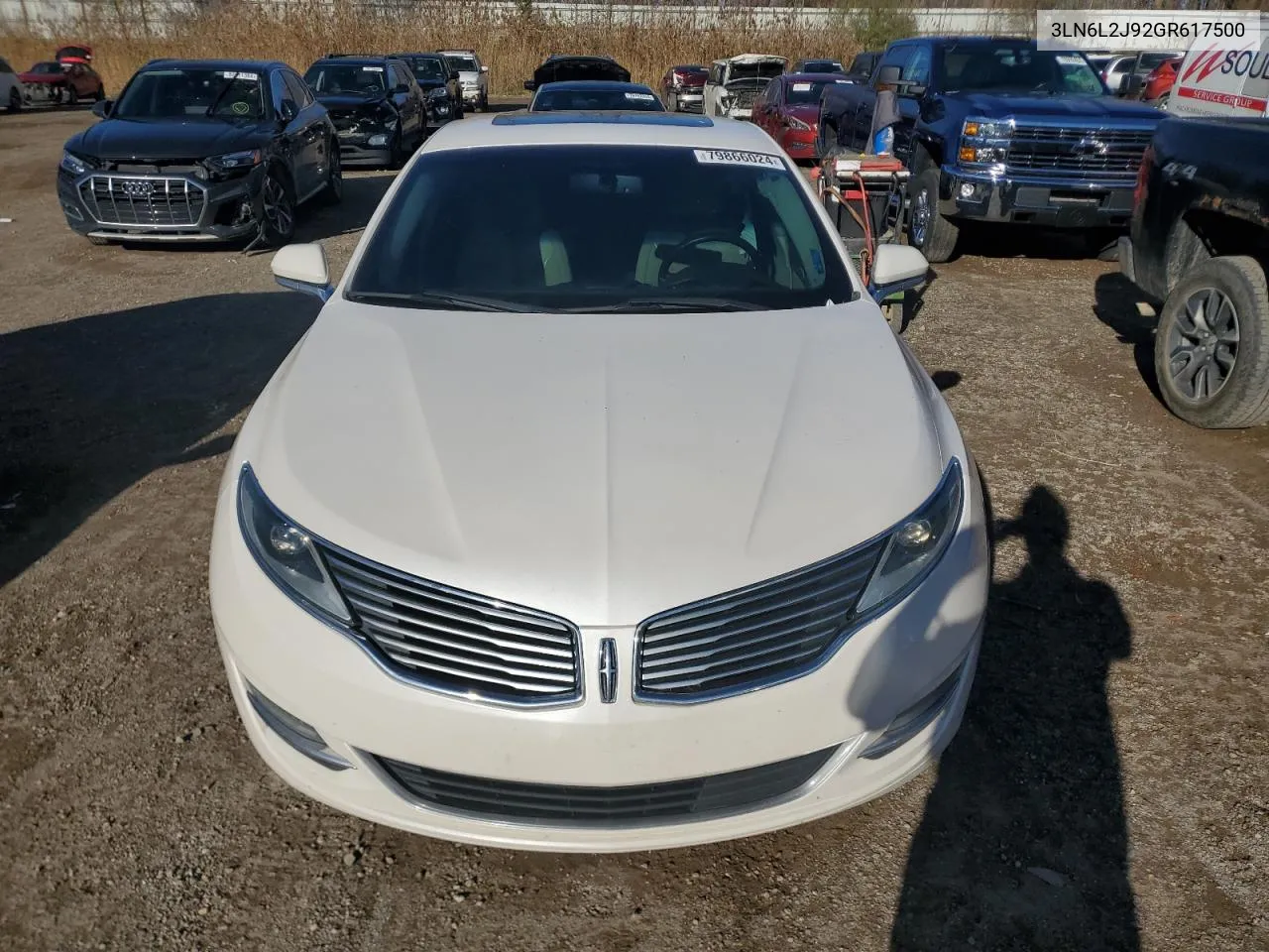 2016 Lincoln Mkz VIN: 3LN6L2J92GR617500 Lot: 79866024