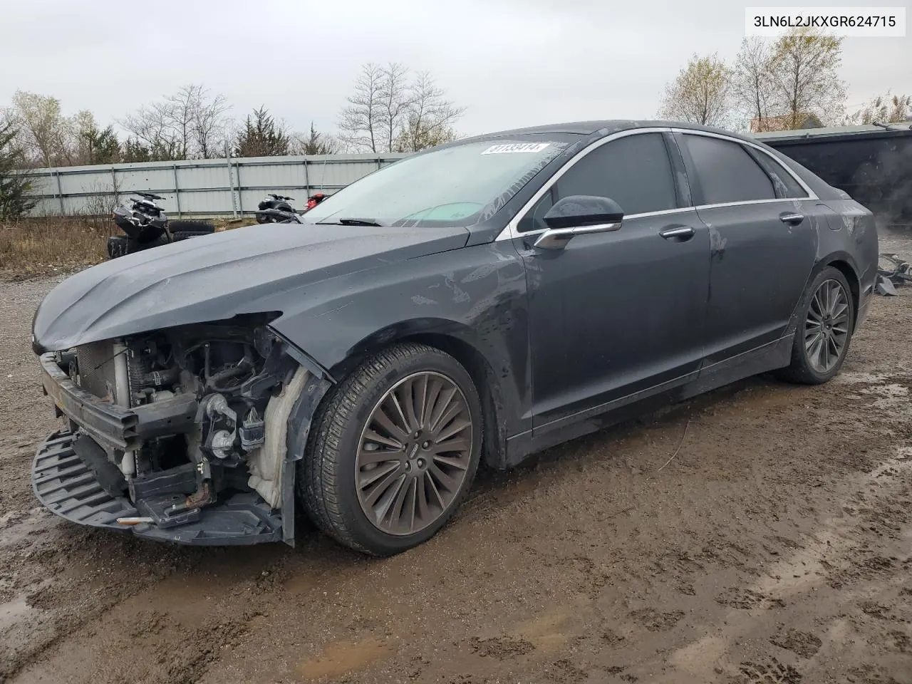 2016 Lincoln Mkz VIN: 3LN6L2JKXGR624715 Lot: 81133414