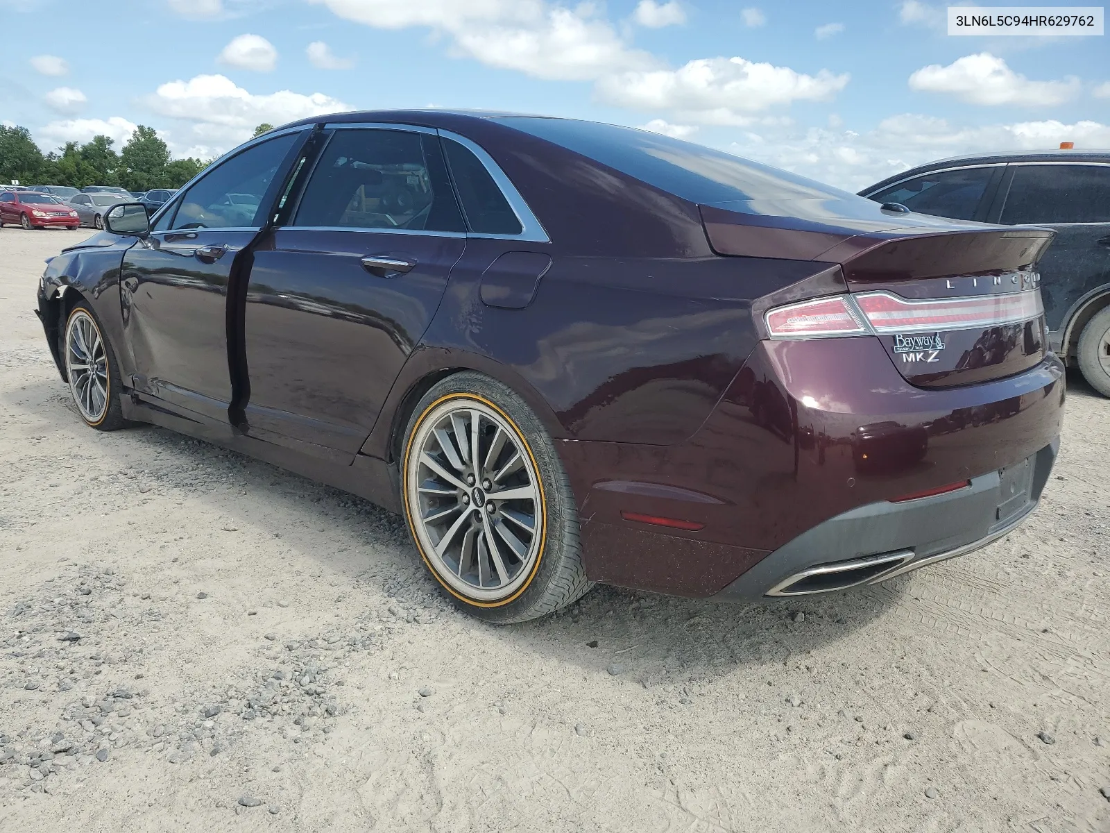 2017 Lincoln Mkz Select VIN: 3LN6L5C94HR629762 Lot: 60652574