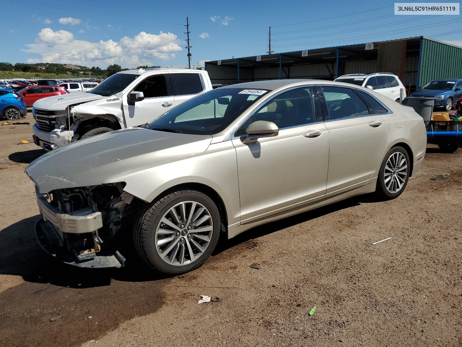 2017 Lincoln Mkz Select VIN: 3LN6L5C91HR651119 Lot: 67564054