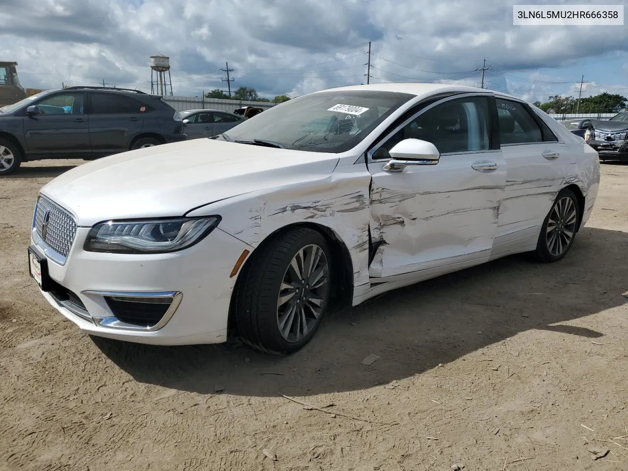 2017 Lincoln Mkz Hybrid Reserve VIN: 3LN6L5MU2HR666358 Lot: 69179004