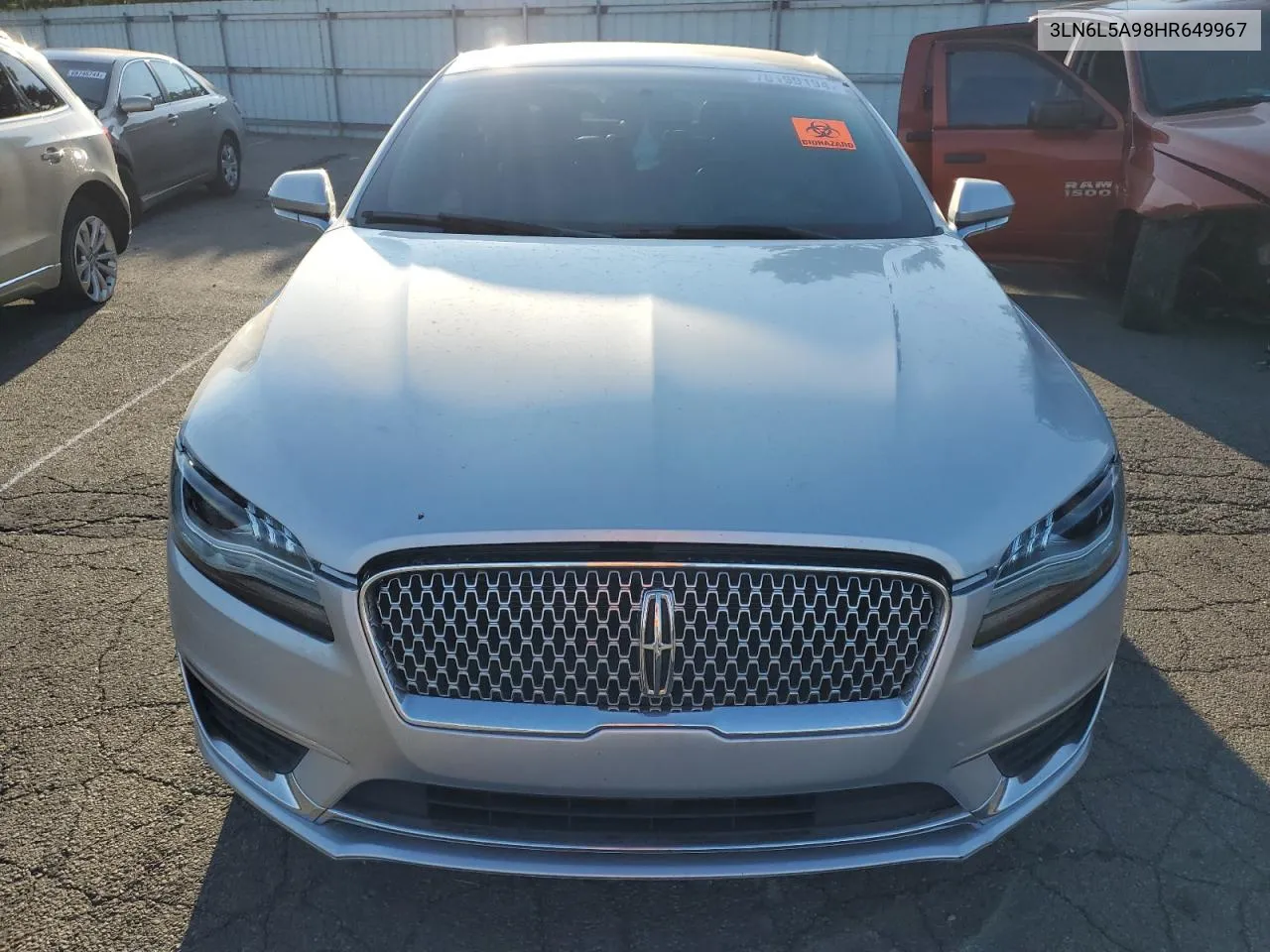 2017 Lincoln Mkz Premiere VIN: 3LN6L5A98HR649967 Lot: 70199194