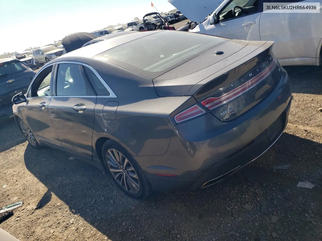 3LN6L5KU2HR664936 2017 Lincoln Mkz Hybrid Premiere