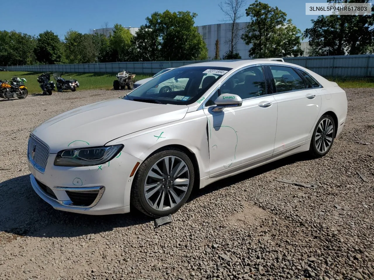 3LN6L5F94HR617803 2017 Lincoln Mkz Reserve