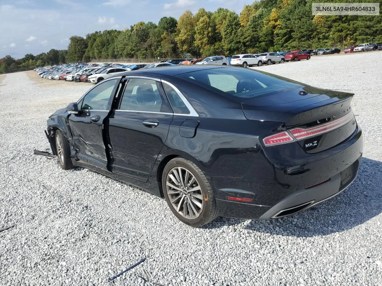 3LN6L5A94HR604833 2017 Lincoln Mkz Premiere