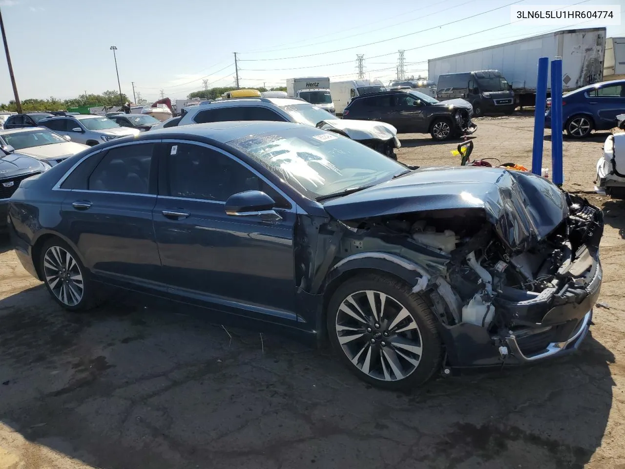 2017 Lincoln Mkz Hybrid Select VIN: 3LN6L5LU1HR604774 Lot: 70552494