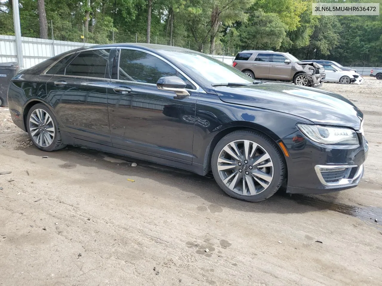 2017 Lincoln Mkz Hybrid Reserve VIN: 3LN6L5MU4HR636472 Lot: 71213834