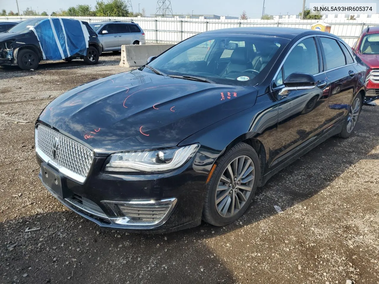 2017 Lincoln Mkz Premiere VIN: 3LN6L5A93HR605374 Lot: 71662014