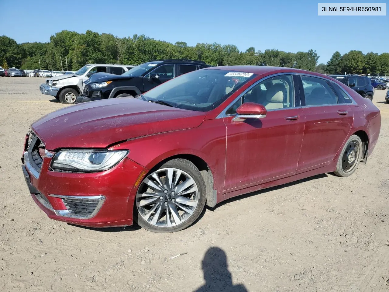 3LN6L5E94HR650981 2017 Lincoln Mkz Reserve