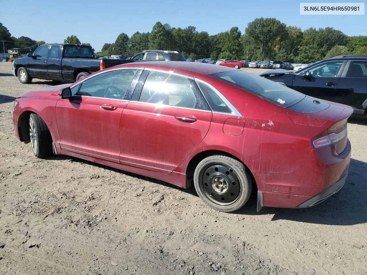 2017 Lincoln Mkz Reserve VIN: 3LN6L5E94HR650981 Lot: 72236214