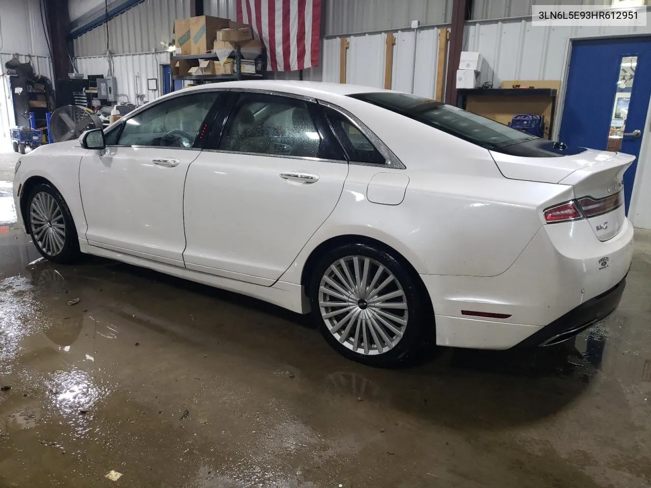 2017 Lincoln Mkz Reserve VIN: 3LN6L5E93HR612951 Lot: 74273684